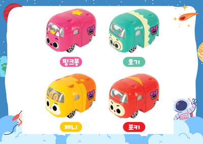 Pinkfong Metal Die Casting mini Car Action Figures Hogi Jenny Poki Pinkfong Toys