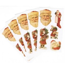 Frances Meyer VINTAGE SANTA Stickers 5 Sheets Christmas Scrapbooking