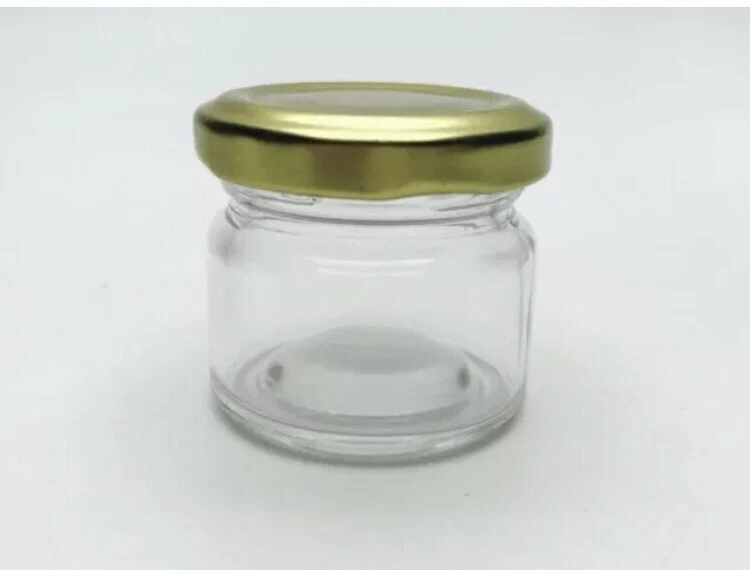 Glass Mini Jam Jars 1.5oz / 42ml Wedding Favours Sweets & Honey Jars X 50pc