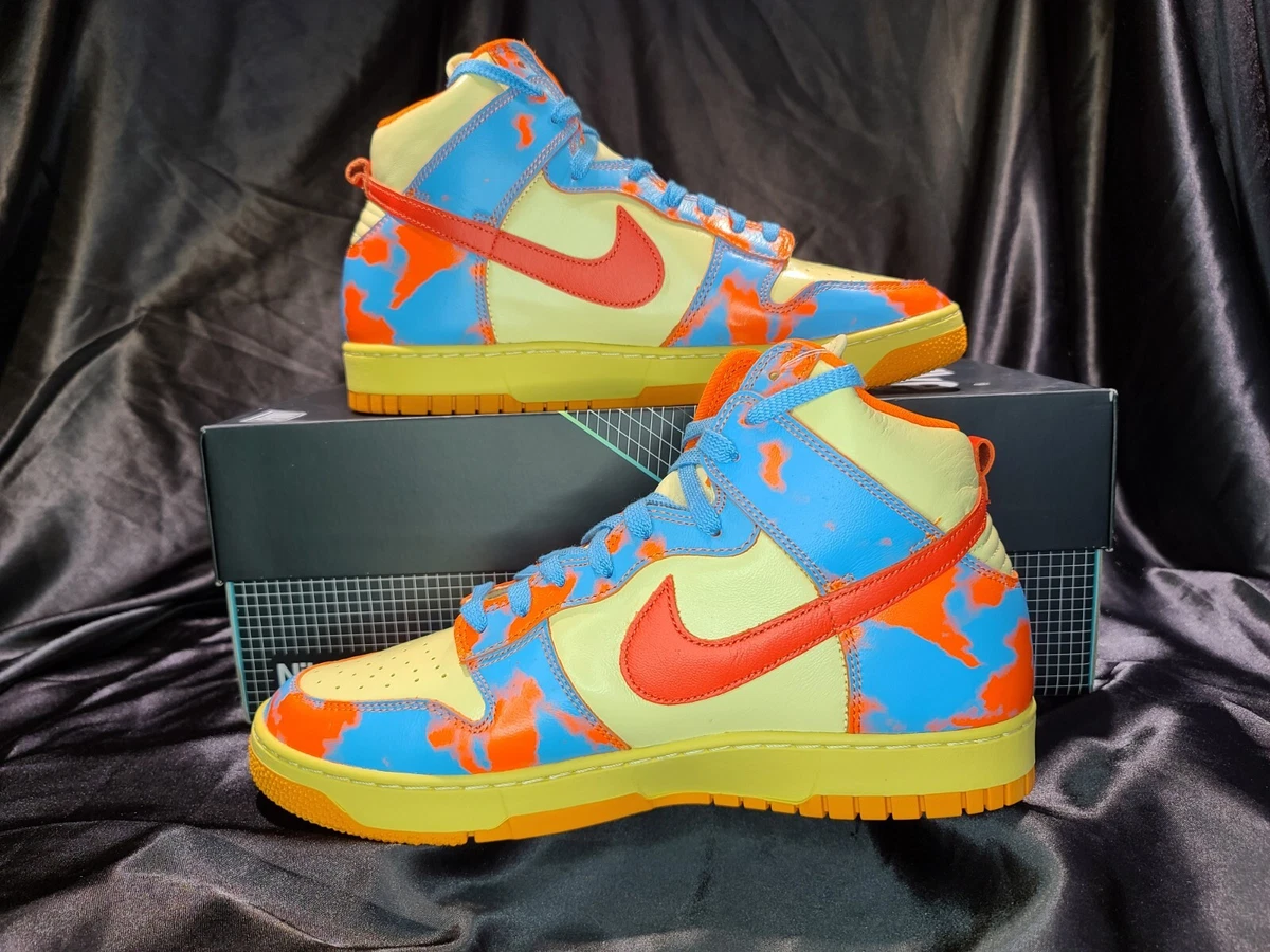 Size 11.5 - Nike Dunk High 1985 SP Orange Acid Wash 2022