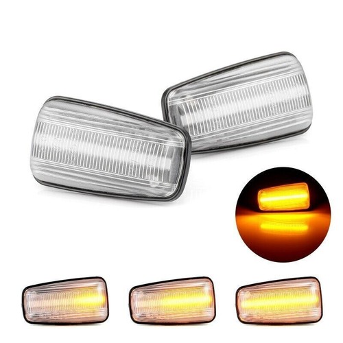 Dynamic Side Marker LED Turn Signal Indicator Blinker Lights For Peugeot 306 106 - Picture 2 of 10