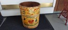 1800's Primitive Wood Amish Scene 13" FIRKIN Bucket OLD MILK PAINT Pa, Dutch — photo 8