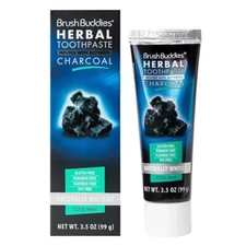 Fluoride-Free Toothpaste - Activated Charcoal - Mint Flavor - 3.5oz - 2 pack