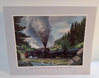 1st Forge Welded Tank Railroad Car Howard Fogg Print Chicago Union Tank Company