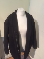 & Other Stories Stockholm Atelier Black Wool Coat Eur 34 Us 4
