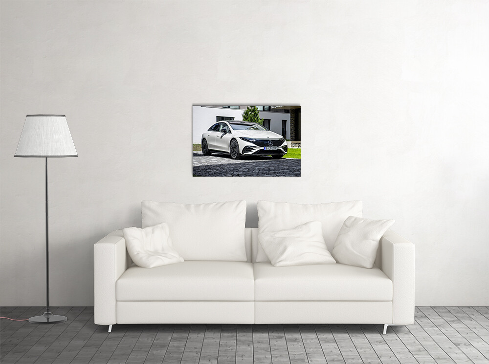 AMG Mercedes-Benz EQS 580 White Art Home Decor - POSTER 20x30 | eBay