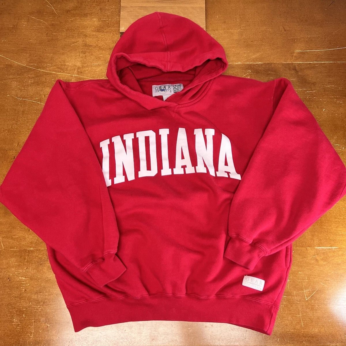 Vintage Indiana Hoosiers Sweatshirt Mens Medium Red Long Sleeve