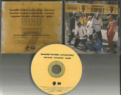 Antuan & Ray MAG 7 Sumthin Terrible INSTRUMENTAL & ACAPELLA PROMO DJ CD single 