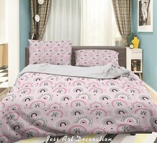 3D Fresh Rainbow Pattern Kids Quilt Cover Set Duvet Cover Bedding Pillowcases
