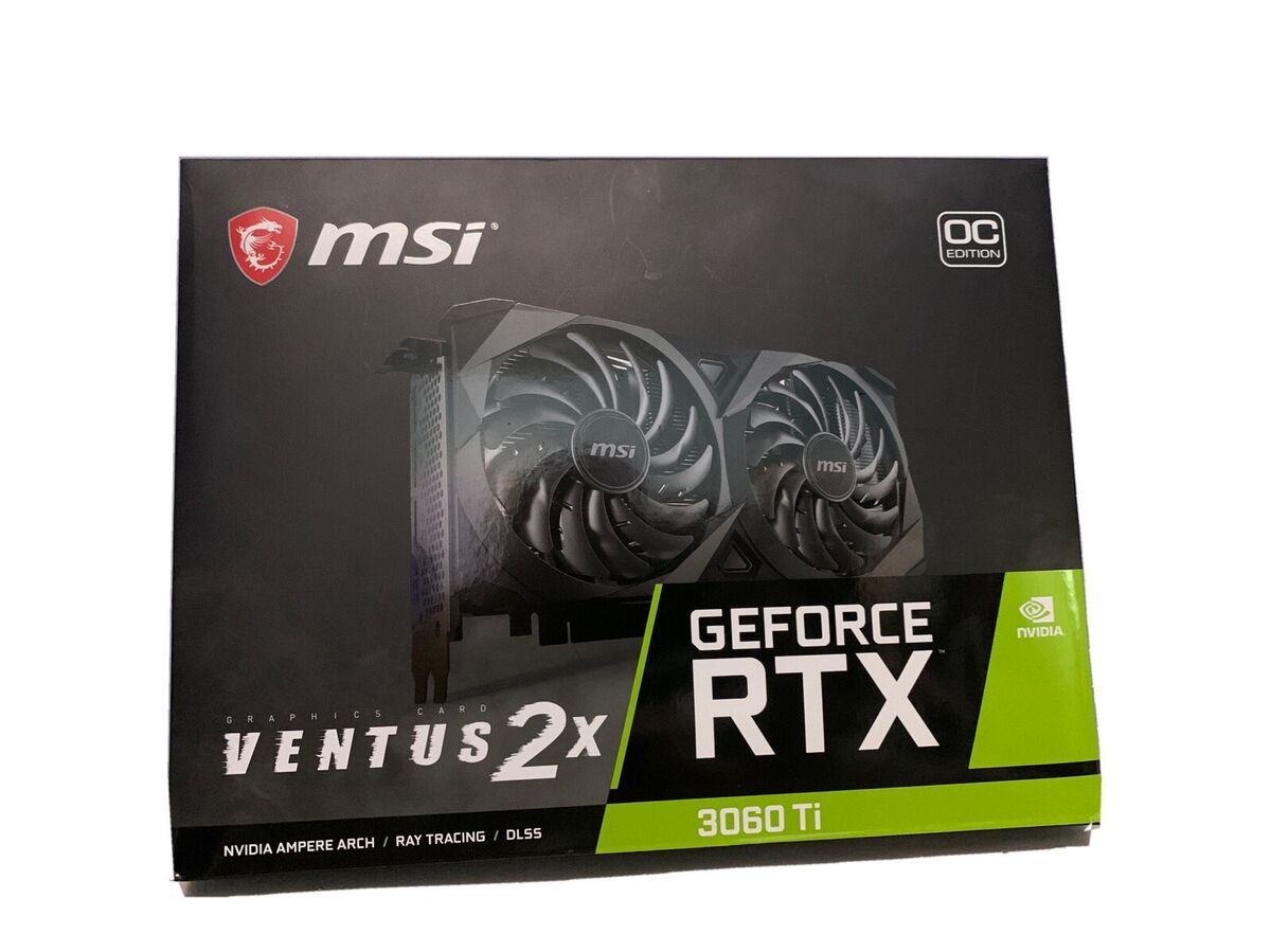 MSI GeForce RTX 3060 Ti Ventus 2X OC 8GB GDDR6 Graphics Card MSI GeForce RTX 3060 Ti Ventus 2X OC 8GB GDDR6 Graphics Card