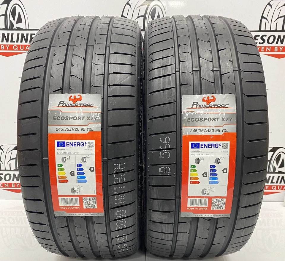 2 X 245 35 20 POWERTRAC 95Y XL 245/35R20 BRAND NEW M+S TYRES C B LABELS 2453520 - Image 4 of 4