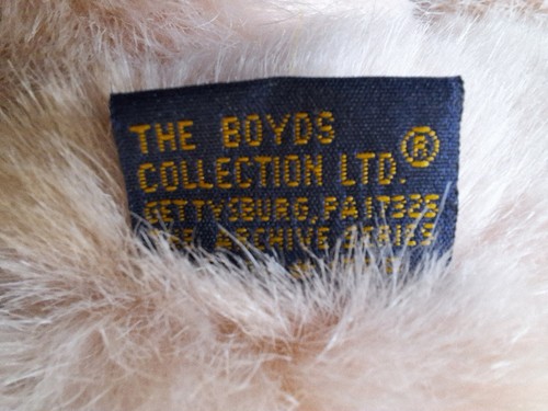 Vintage (1990-98) 11" Boyds Bear "Guinevere" The Archive Collection Blush Pink - Picture 11 of 13