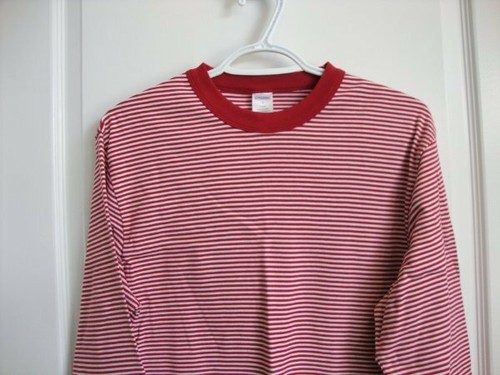 Gymboree Holiday Sleep 2005 Red & White Strip Pjs Pajamas Adult Men Women Size S - Picture 6 of 12
