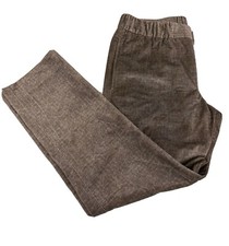 MSRP 1195 Georgio Armani Elastic-Waist Velvet Trouser