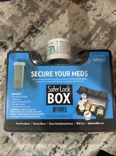 Safer Lock Box Mind Your Meds W/ Combination 4 Digit Locking Cap - NEW
