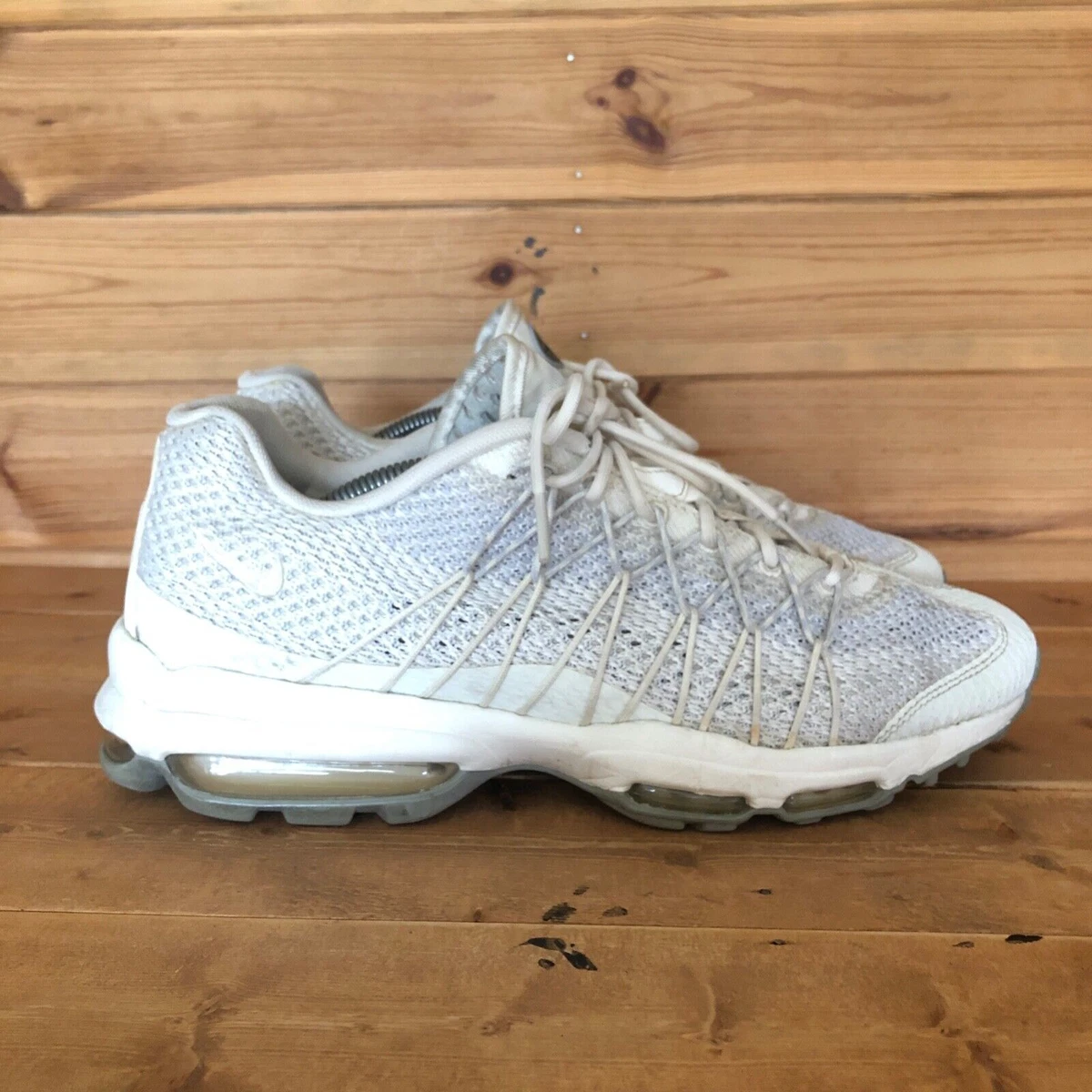 Nike Air Max 95 Trainers Size UK 9.5 Ultra Jacquard Sail Pure