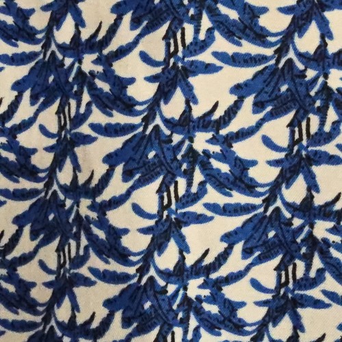 Silver Stone Collection Modern Fit Leaf Vines Long Sleeve Button Shirt XXL Blue - Picture 8 of 21