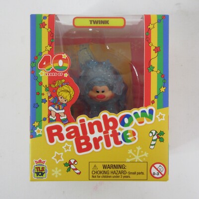 Rainbow Brite RARE CHASE Twink Holiday Blue Glitter Cheebee Figure TLS 40th