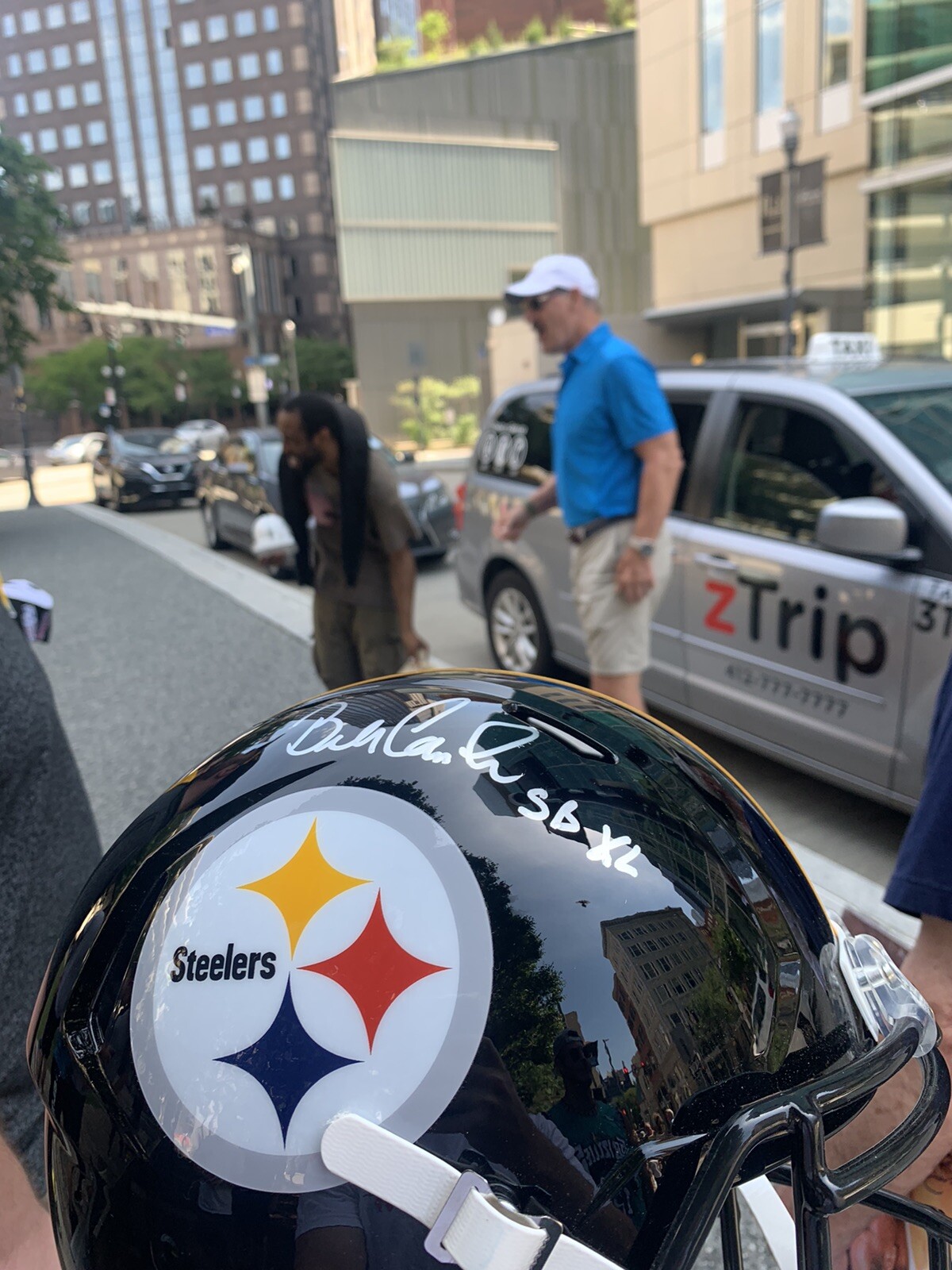 Bill Cowher Autographed Mini Helmet Pittsburgh Steelers Super Bowl XL