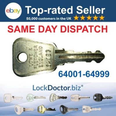 LOCKDOCTOR.BIZ Replacement Steel L&F Locker & Plant Key 64001-65000 | FREE SHIPPING (RM48)