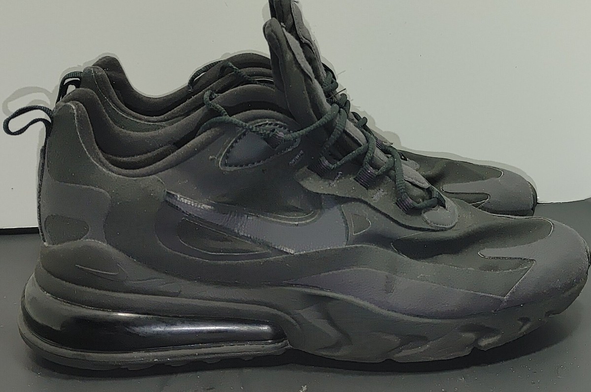 Nike Air Max 270 React Black Oil Grey Sneakers Men Shoes AO4971