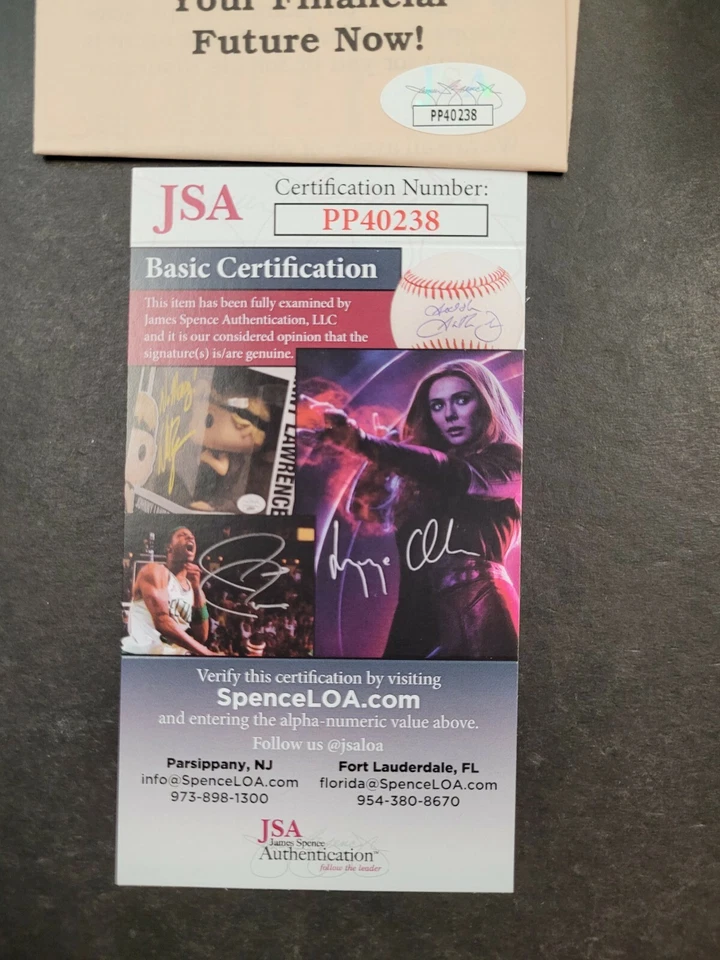 Don Maynard JSA Certified Signed Pamphlet NFL HOF New York Jets - Image 3 of 3