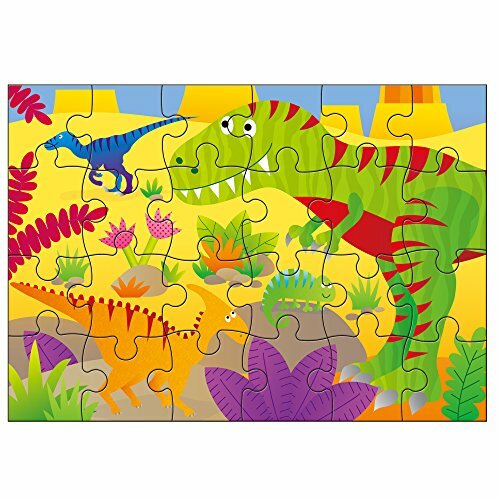 Galt Toys Динозавры 4 пазла в коробке