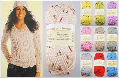 50g Tremori Handstrickgarn Wolle Garn zum Stricken Häkeln Basteln GP  29,80€/1kg