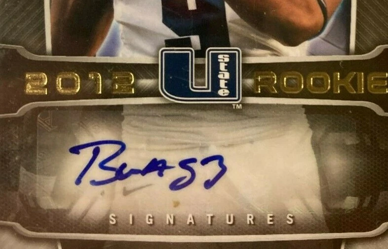 Bobby Wagner AUTO~RC # 225/225 Upper Deck SPX 2012 True Rookie Autograph SP #112 - Image 2 of 3