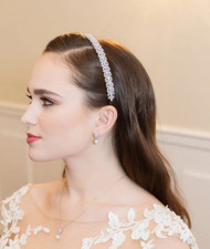 Cubic Zirconia Wedding CZ Headband Bridal Headpiece Headband