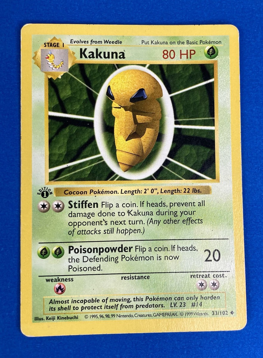 1999 Pokemon Card Rare “Length-Length” Error 1st Edition