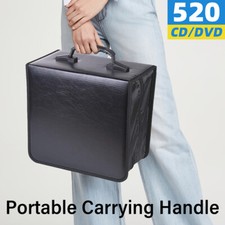 520 CD DVD Case Portable Holder Large Storage Disc Wallet Bag for Car Travel
