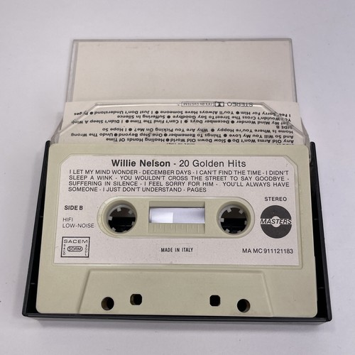 Willie Nelson, 20 Golden Hits (Audio Cassette Tape, 1978) Italy / Italian Import - Picture 9 of 9