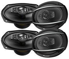 4x Pioneer 1500W MAX Power Total 5-Way 6x9" Car Audio Speaker 2-Pairs 6x9 inch