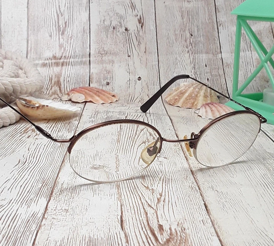 Nikon Vintage Oval Metal Gafas SOLAMENTE - Nikonflex Wave WA7214 44-21-130 Foto 3 de 4