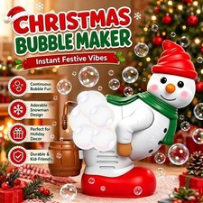 Bubble Blowing Santa - Fart Bubble Machine with Flashing Lights  Music Gift