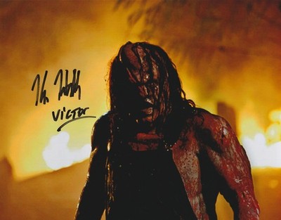 KANE HODDER SIGNED HATCHET 10X8 COLOR PHOTO AUTOGRAPH VICTOR CROWLEY