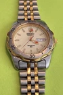 VTG Men’s Seiko Watch 7N43 7B40 Sports 50 Diver Style Glo In The Dark Dial
