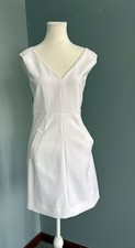 Diane von Furstenberg “Halle" fully Lined Sleeveless Stretch Woven A-Line Dress.