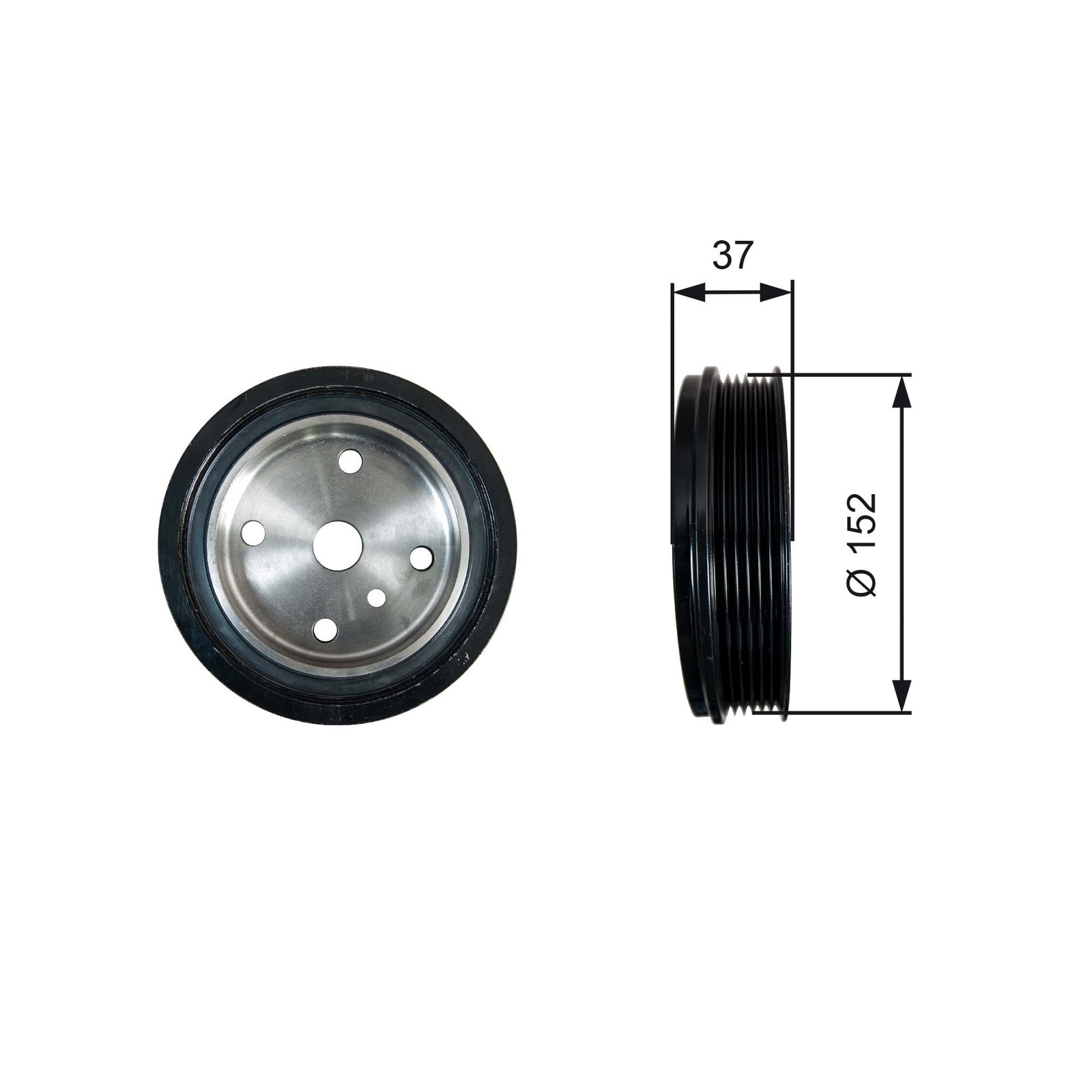 2x ✅Fits GATES TVD1137 TVD1137 TO VIBRATE THE TORSO. DAMPER ⭐UK Seller⭐ - Image 6