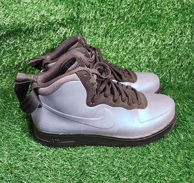 Nike Air Force 1 High Foamposite Cup Light Carbon Blue AH6771-002 Mens Size 10.5