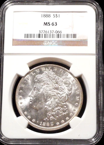 1888-P Morgan Dollar - NGC MS63