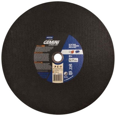 Norton 66253410184 16x5/32x1'' Gemini Long Life AO Type 01/41 Cut-Off Wheel 10 pk