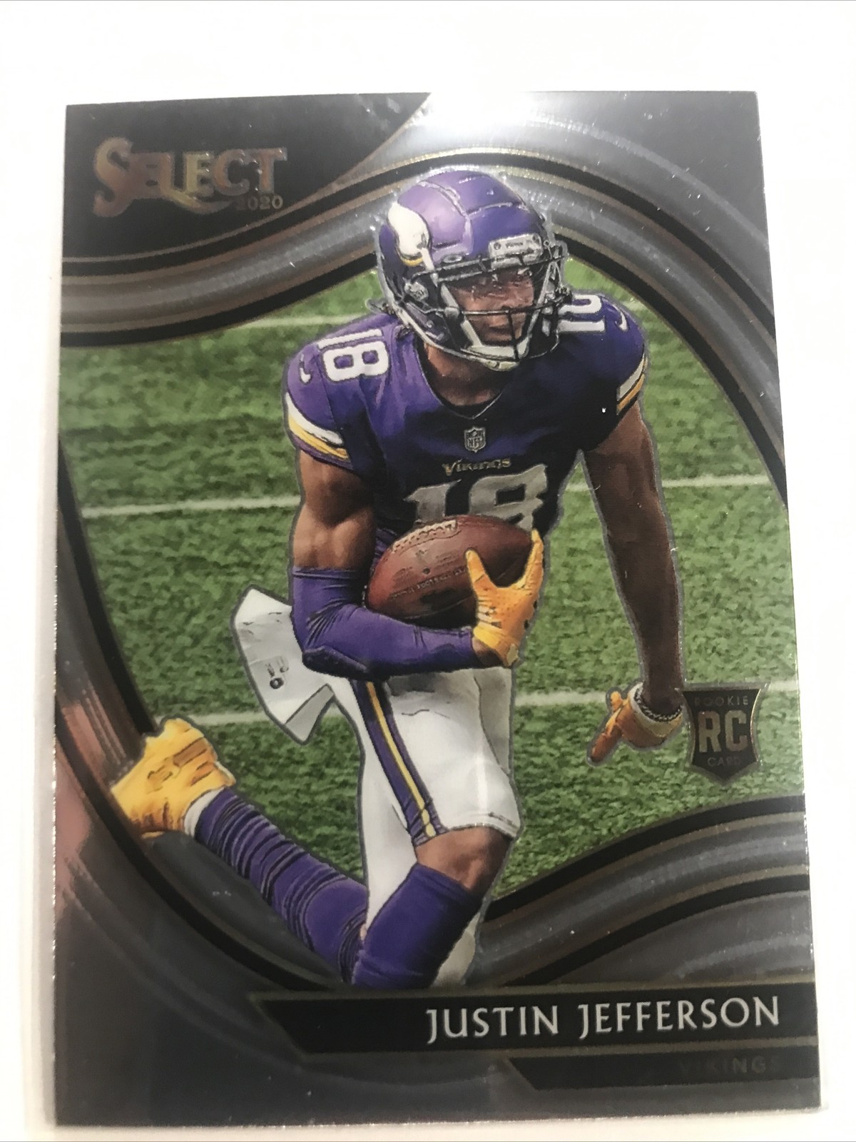Justin Jefferson 2020 Panini Select Card #361 ROOKIE RC FIELD LEVEL SP VIKINGS 
