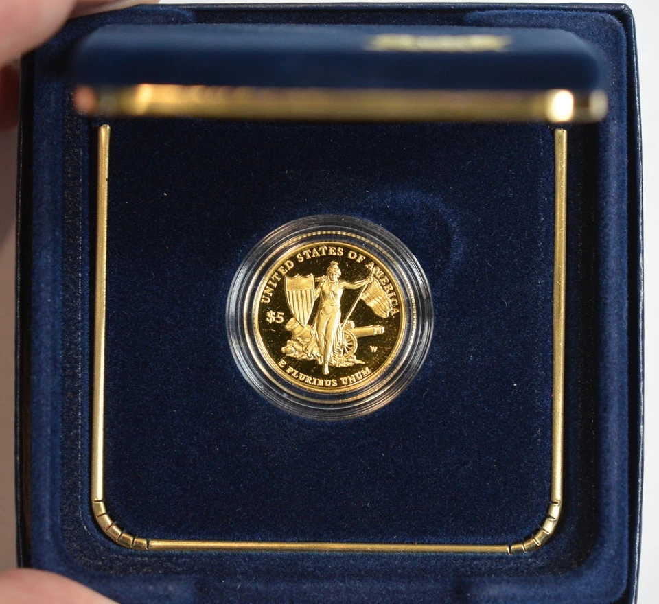 2011 US Mint Medal of Honor, $5 Gold Commemorative, Orig. Box and Papers, C8479 - Image 4 of 4