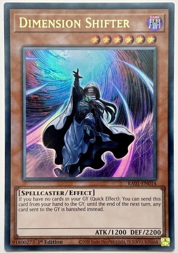 RA01-EN014 Dimension Shifter - Ultra Rare 1st Edition Near Mint YuGiOh Card