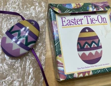 Longaberger Basket  Easter Egg Tie On NIB 1996
