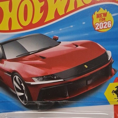 2026 Hot Wheels Ferrari 12Cilindri Red 1:64 Diecast Car Unopened Box