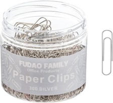 Small Paper Clips, 1.1 Inch Paper Clip, 300 pcs Paperclips Small, Silver