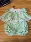 Vintage Cabbage Patch Kid 1980s green frilly dress outfit
